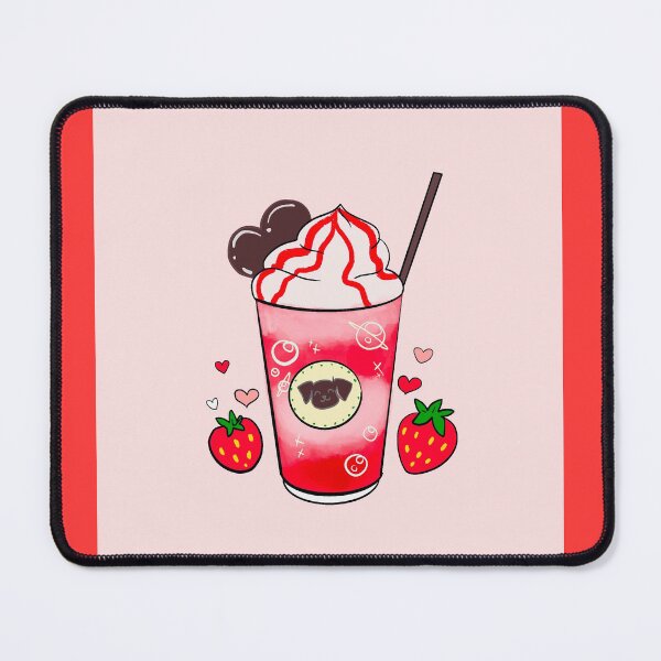 Item preview, Puppucino Strawberry Coffee designed and sold by MarielaArtShop.