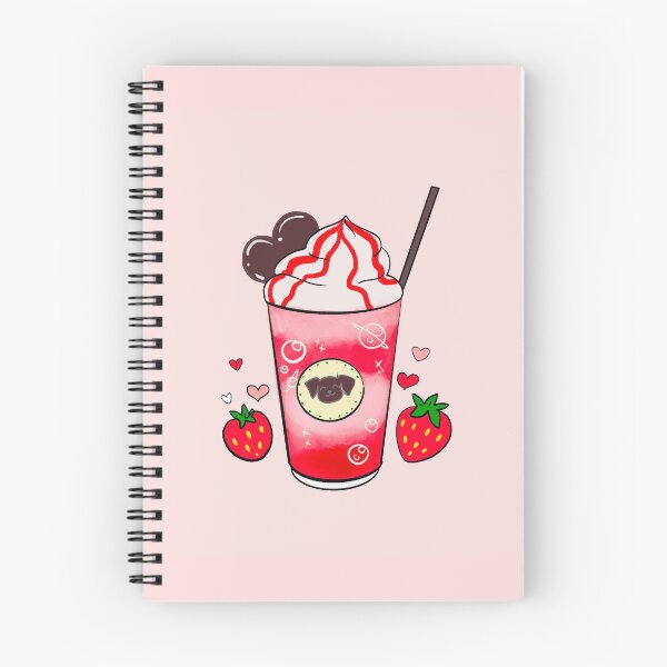 Item preview, Puppucino Strawberry Coffee designed and sold by MarielaArtShop.