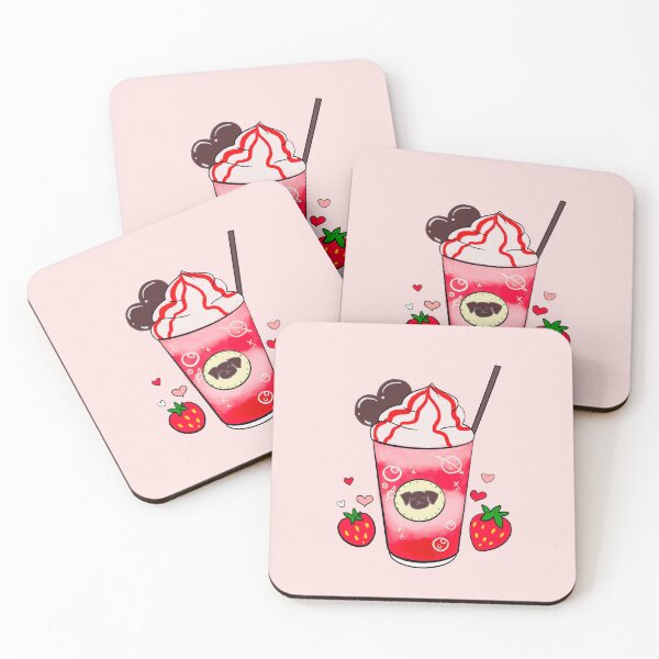 Item preview, Puppucino Strawberry Coffee designed and sold by MarielaArtShop.