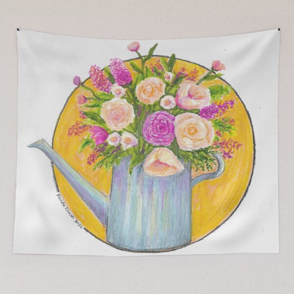 Item preview, Spring Watering Can designed and sold by ReneeDixonArt.