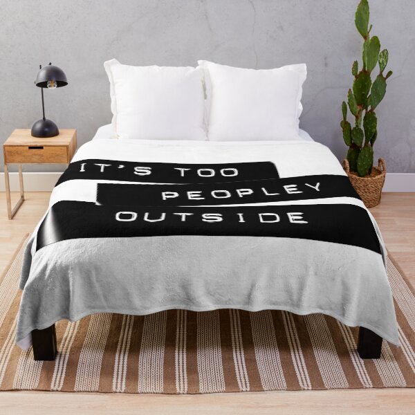 Item preview, It's Too Peopley Outside Dymo Tape - Funny Introvert Saying designed and sold by inkandmoth.