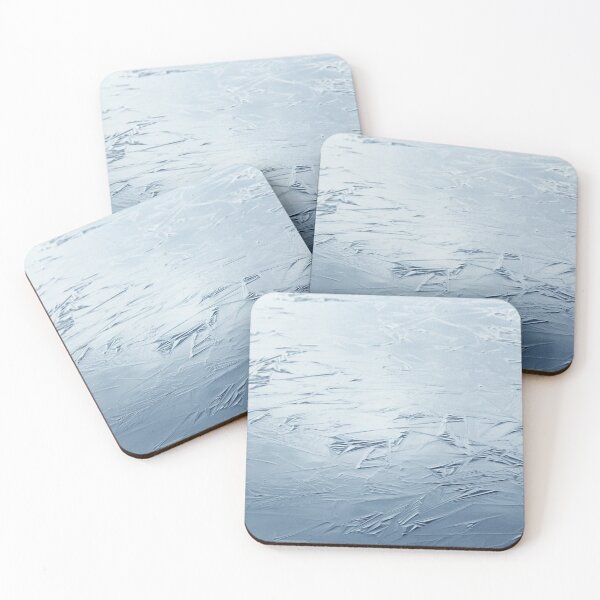 Artikelvorschau, Abstract Blue Gray Photo of Ice on Lake Surface entworfen und verkauft von Angela Cini.