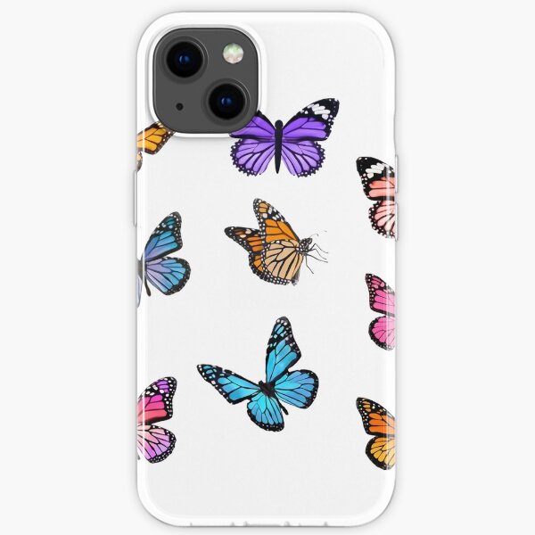 Butterfly Sticker Set iPhone Soft Case