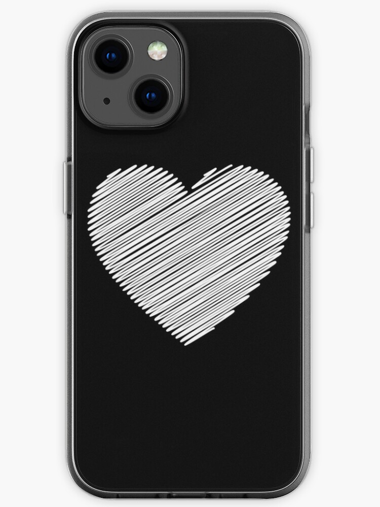 Với vỏ iPhone trắng hình trái tim - hãy xem hình ảnh liên quan để chiêm ngưỡng chiếc iPhone của bạn trong một thiết kế đẹp mắt và vô cùng đáng yêu.
