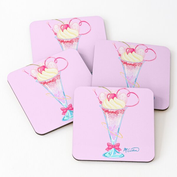 Item preview, Baby Pink Strawberry Parfait designed and sold by MarielaArtShop.