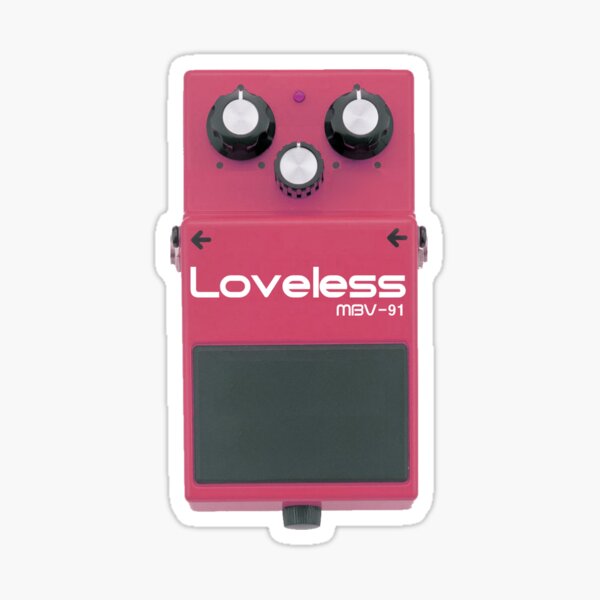 Vista previa del artículo con la obra «Pedal de guitarra Loveless Shoegaze», diseñado y vendido por dreampopped.