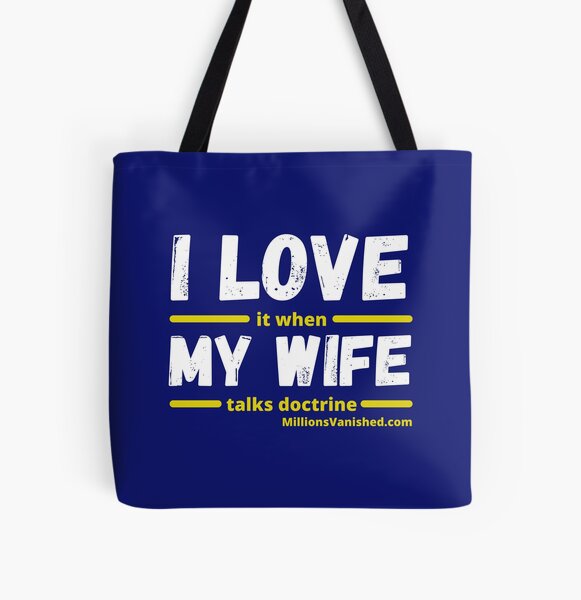 I Love My Wife - Funny Christian All Over Print Tote Bag