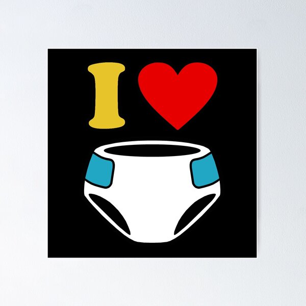 Item preview, I LOVE DIAPERS designed and sold by Mister Krinkles.