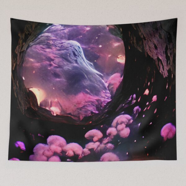 Item preview, Nebula Outside Cave Opening designed and sold by AILucidDreams.