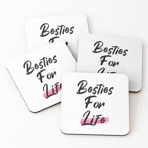 Item preview, Besties For Life, Pink Watercolor, Friendship Quote, Frienship designed and sold by GirlsandGlitter.