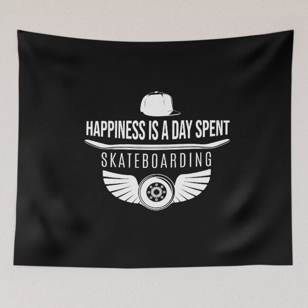 Item preview, Cool Happiness Is A Day Spent Skateboarding Funny Skateboarding Sport Fans Present Humor Quote Cute Design designed and sold by pedrored369.