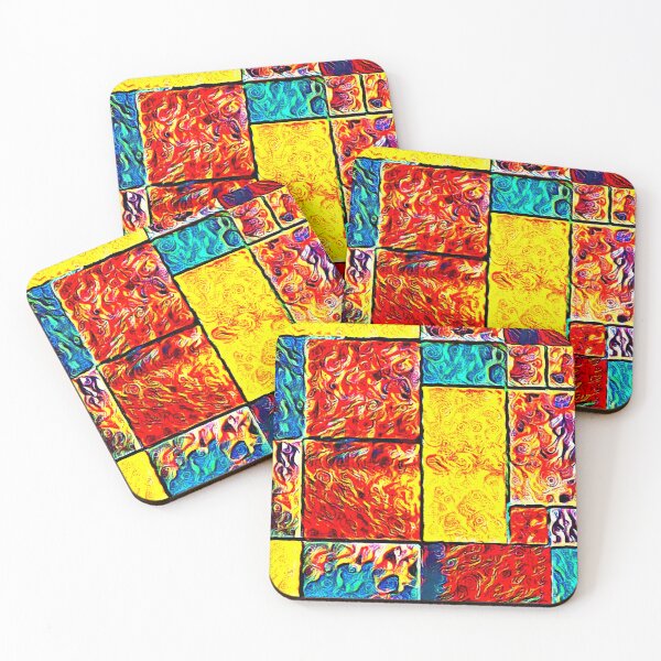 Item preview, Psychedelic Mondrian (1), Mondrian reimagined designed and sold by thalasson.