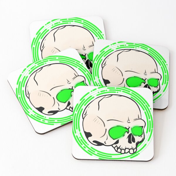 Item preview, Acid Neon Green Skull designed and sold by Phosphorescent Dreaming.