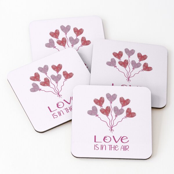 Item preview, Love Is In The Air - Fingerprint Heart Balloons designed and sold by molamode.