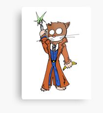 Doctor cat Metal Print