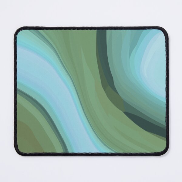 Item preview, Shades of Teal Green Blue Abstract Flow designed and sold by slimbirdy.