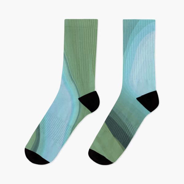 Item preview, Shades of Teal Green Blue Abstract Flow designed and sold by slimbirdy.