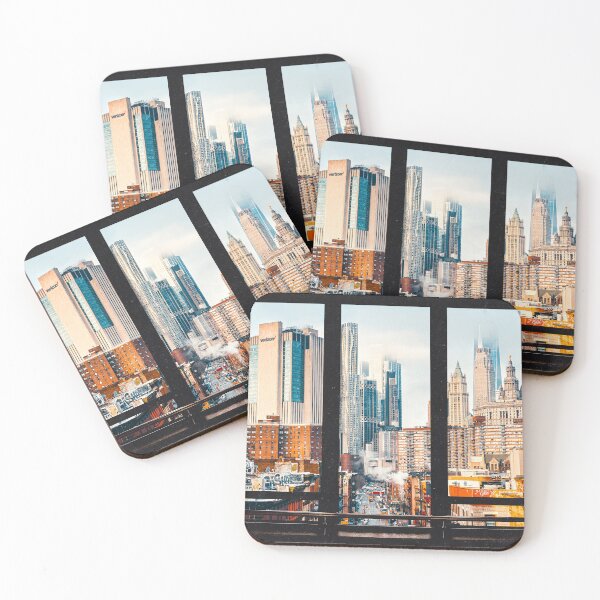 Item preview, New York City Window | Colorful Manhattan Skyline designed and sold by anthonylonder.