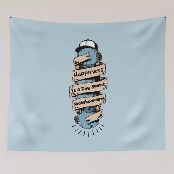 Item preview, Skateboard Happiness Is A Day Spent Skateboarding Funny Skateboarding Sport Fans Gift happy Quote Fuuny Skateboarding Lovers designed and sold by pedrored369.