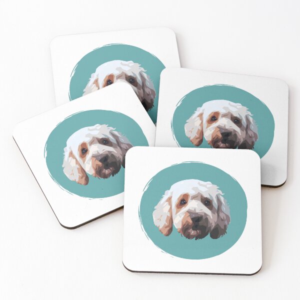 Item preview, Doodle Dog Pop Art - Paint Dot - WPAP - Goldendoodle, Labradoodle, Cobberdog designed and sold by inkandmoth.