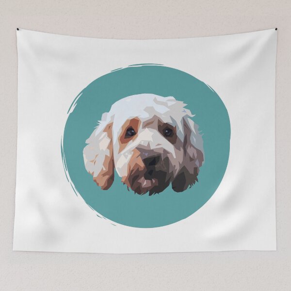 Item preview, Doodle Dog Pop Art - Paint Dot - WPAP - Goldendoodle, Labradoodle, Cobberdog designed and sold by inkandmoth.