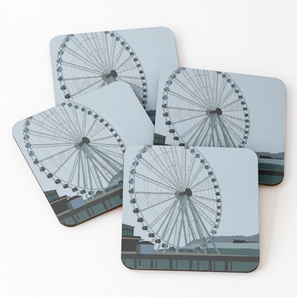 Item preview, Ferris Wheel Digital Painting designed and sold by CaffeinatedVibe.
