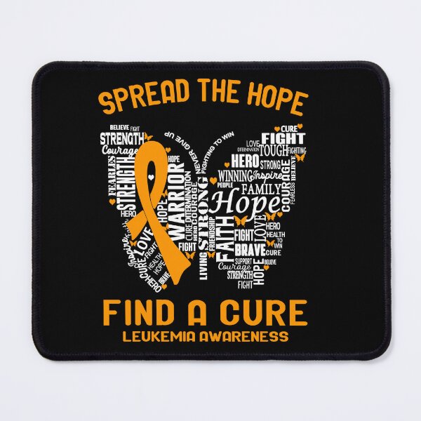Item preview, Butterfly Ribbon Spread The Hope Find A Cure LEUKEMIA Awareness designed and sold by Tadmab.