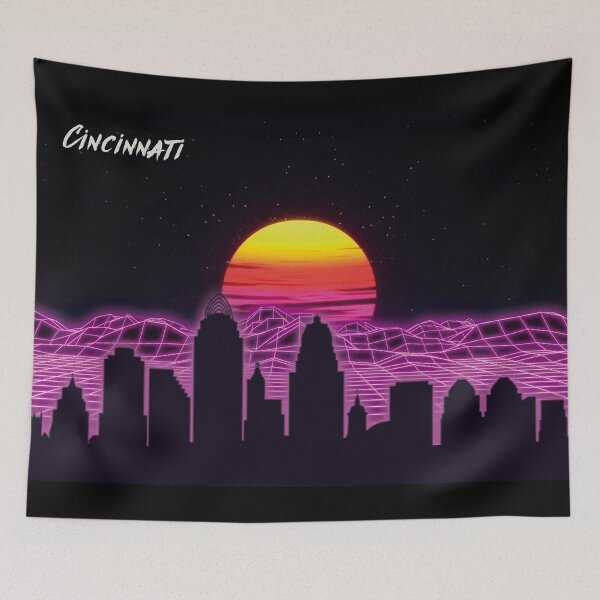 Artikelvorschau, Neonnächte der Skyline von Cincinnati entworfen und verkauft von DFerraz.