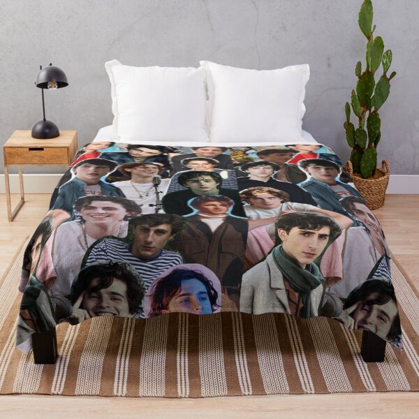Collage Saint Timothee Chalamet Throw Blanket
