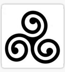 Pegatina espiral celta