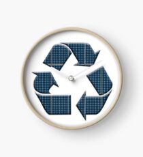 Solar recycling Clock