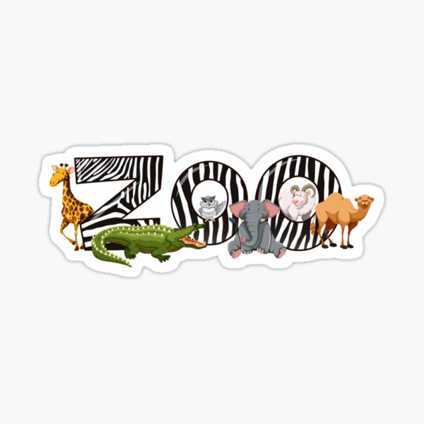 "zoo pals " Sticker by ShirtsAndViny Redbubble