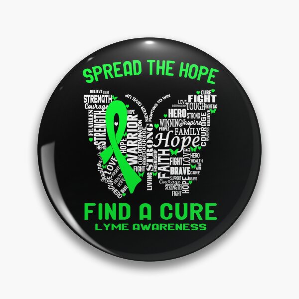 Item preview, Butterfly Ribbon Spread The Hope Find A Cure LYME Awareness designed and sold by Tadmab.