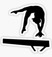 Gymnastik Beam Grafik Sticker