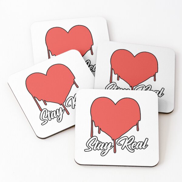 Item preview, "Stay Real" With A Dripping Heart Design designed and sold by Jrodi.