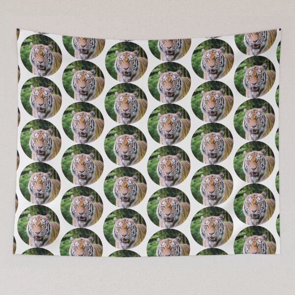 Item preview, tiger face in a circle designed and sold by thetypographer.