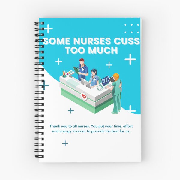 Item preview,  Some Nurses Cuss Too Much Sticker designed and sold by Zarki19.