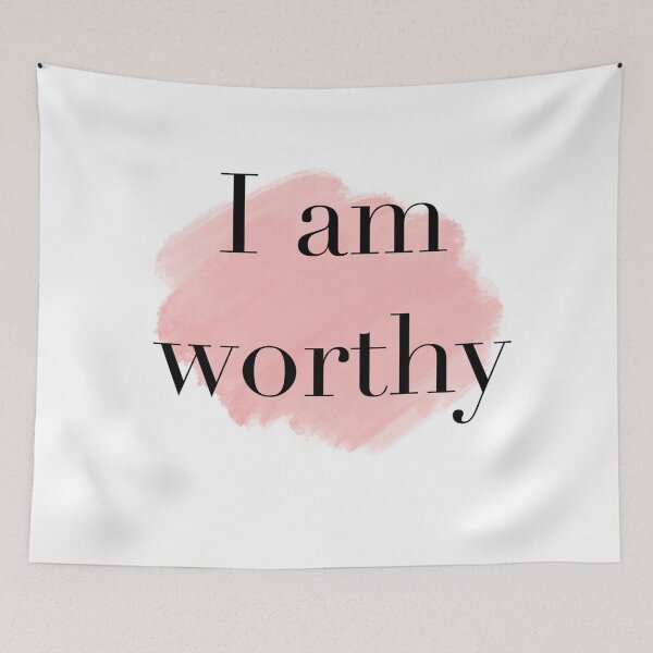 Item preview, I am worthy designed and sold by Katherine Winner.
