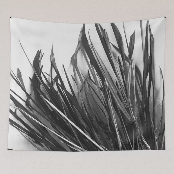 Item preview, Long Lyrical Leaves Against Wall Black-And-White designed and sold by DEC02.