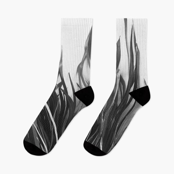 Item preview, Long Lyrical Leaves Against Wall Black-And-White designed and sold by DEC02.