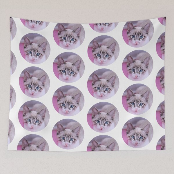 Item preview, cute cat face designed and sold by thetypographer.