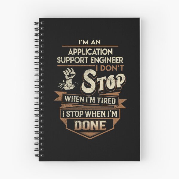 Item preview, Application Support Engineer T Shirt - I Stop When Done Job Gift Item Tee designed and sold by natalinedk.