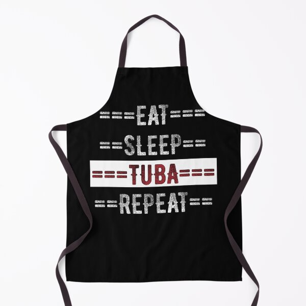 Item preview, Tuba Player Gift Eat Sleep Tuba Repeat Distressed Text Design Sticker designed and sold by allysonhat.