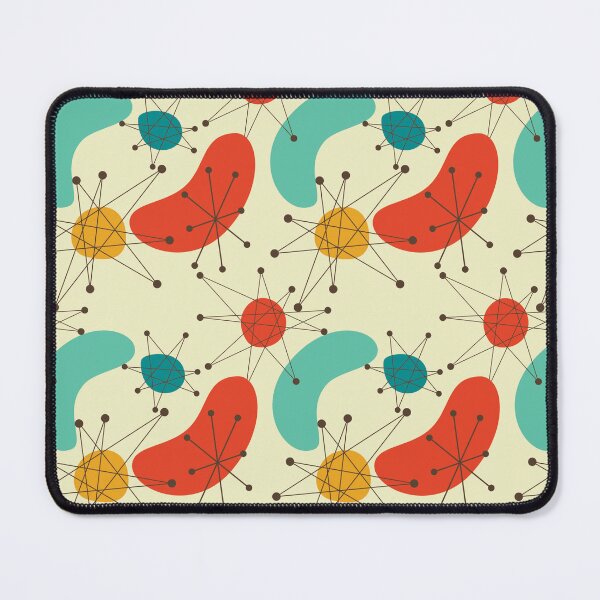 Item preview, Atomic Starburst and Boomerangs Mid Century Modern Multicolor designed and sold by lovevisionkarma.