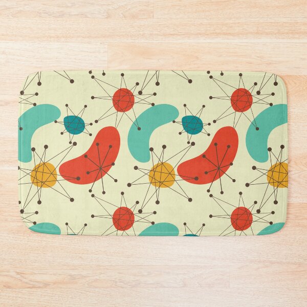 Item preview, Atomic Starburst and Boomerangs Mid Century Modern Multicolor designed and sold by lovevisionkarma.