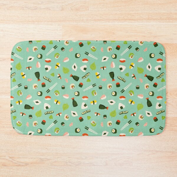 Item preview, Sushi Pattern Seafoam designed and sold by oliviakailani.