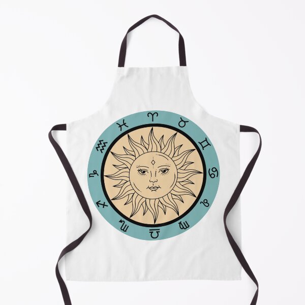 Item preview, Zodiac Astrology Sign Symbols Celestial Sun Face designed and sold by OnyxMoonDesigns.
