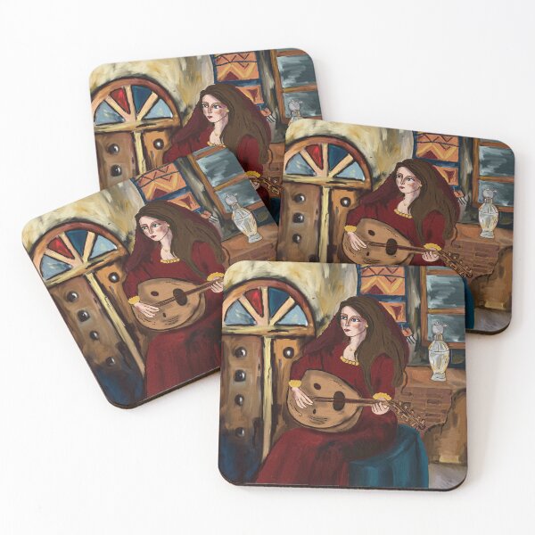 Item preview, A middle east woman plays lute designed and sold by venuszh.