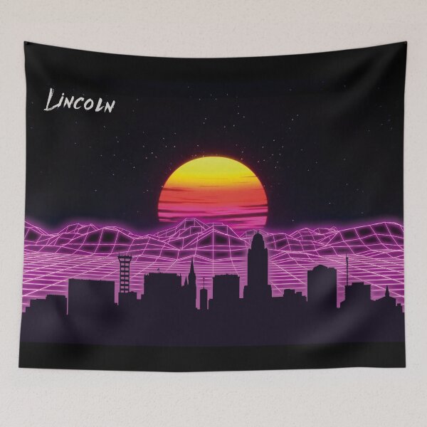 Item preview, Lincoln Skyline Neon Nights designed and sold by DFerraz.