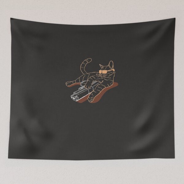 Item preview, Gunning for Kitties Armed Sunglasses Gun Tabby designed and sold by litvakqm.